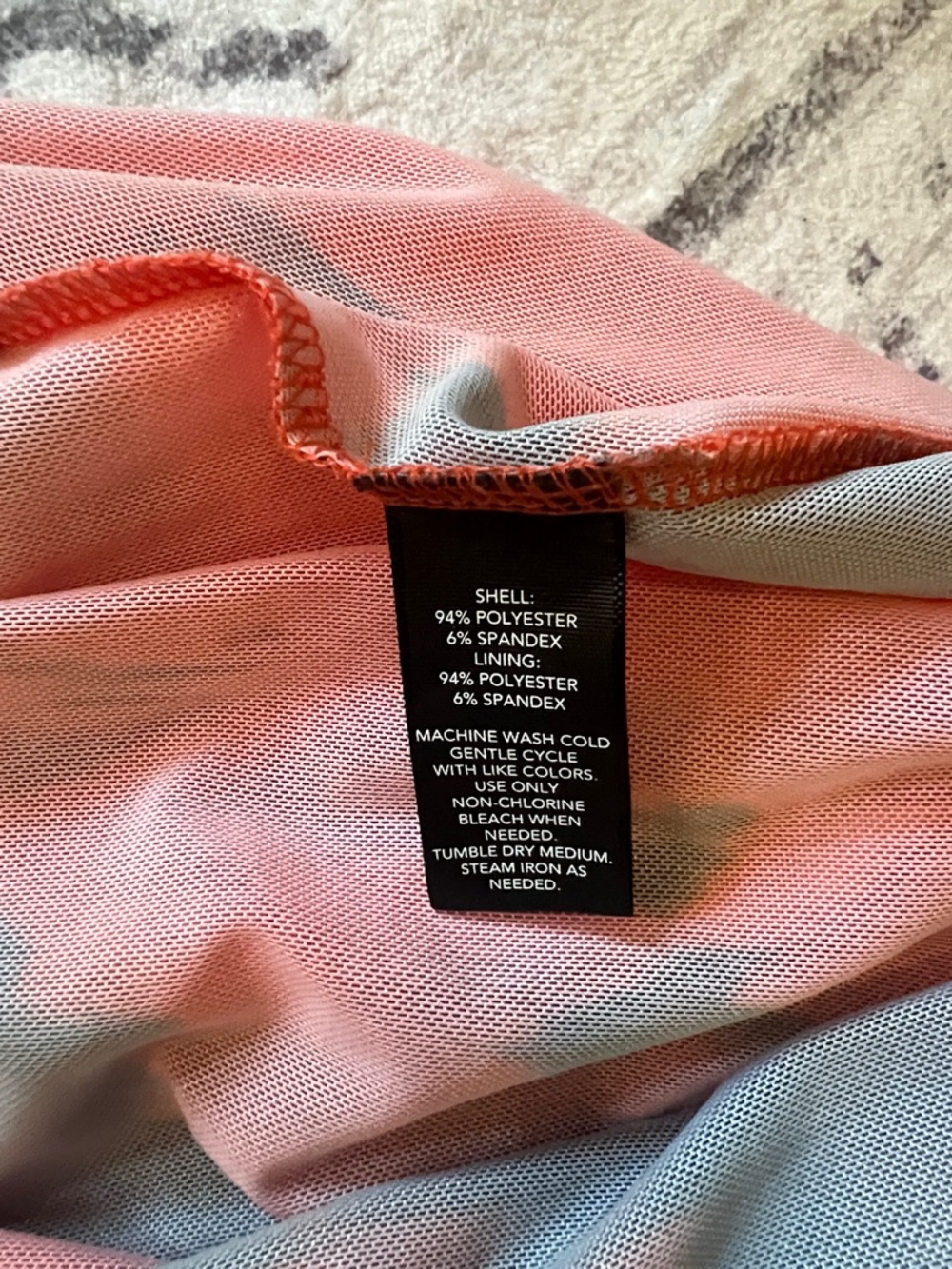 Ashley Graham Orange and Black Floral-Print Long Sleeve Midi Dress - Picture 7 of 7